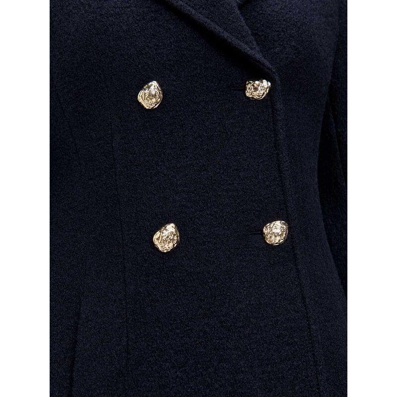 Veronika Maine Italian Wool Boucle Hourglass Military Coat image number 2